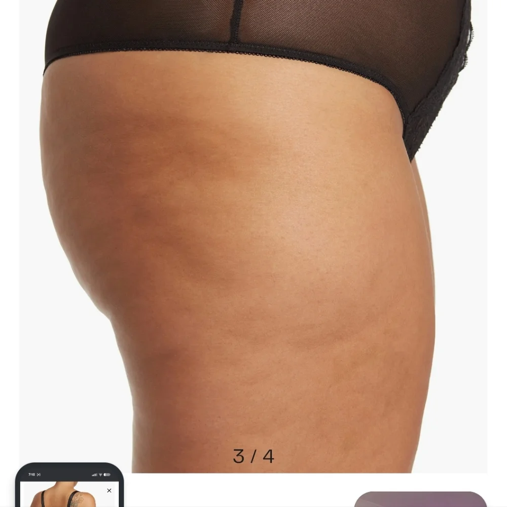 Rachel Roy Curvy Lace High Cut Teddy Bodysuit Black 1X NWT Sheer Lingerie - Picture 3 of 10